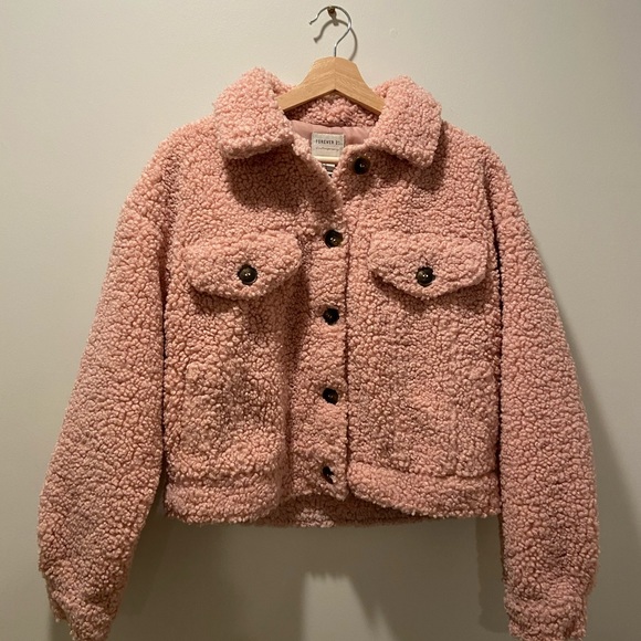 Forever 21 Premium Teddy button up Jacket - Picture 3 of 4
